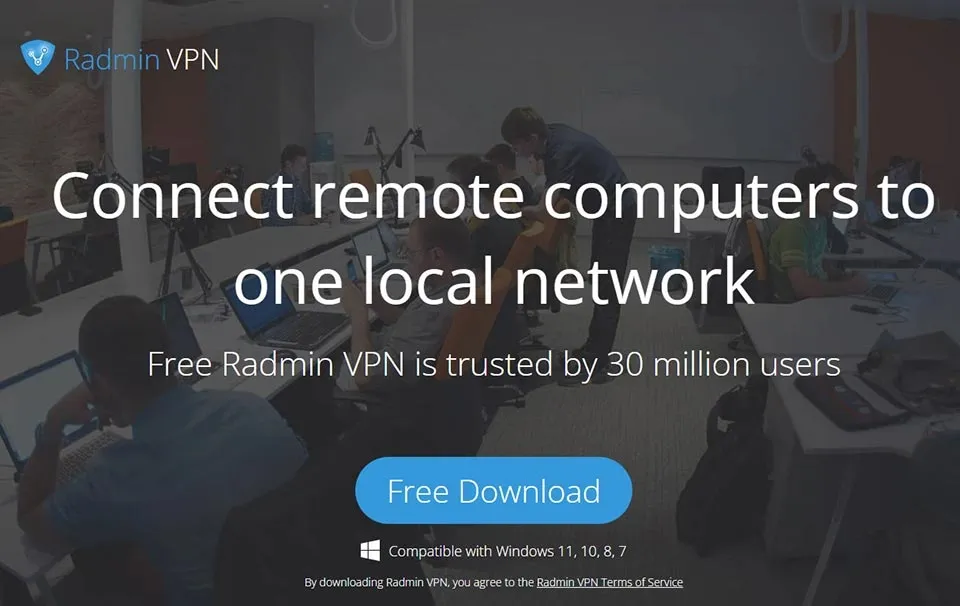Download Radmin VPN free latest version 2025